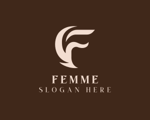 Luxury Boutique Letter F logo design