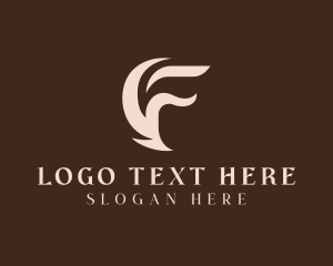 Author - Luxury Boutique Letter F logo design