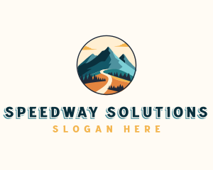 Roadway - Mountain Road Adventure logo design