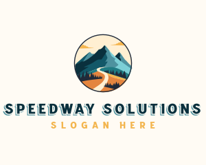 Road - Mountain Road Adventure logo design