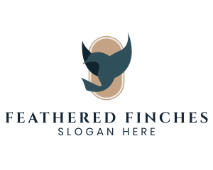 Finches - Wild Flying Hummingbird logo design