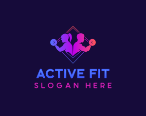 Fit - Gym Fitness Trainer logo design