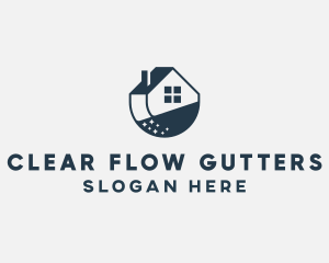 Gutter - House Cleaning Apartment logo design