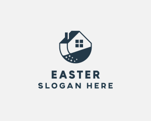 Eco Friendly - House Cleaning Apartment logo design