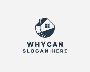 Disinfecting - House Cleaning Apartment logo design