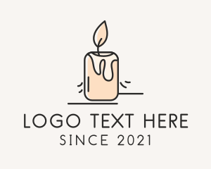 Relaxing - Handcrafted Wax Candle logo design