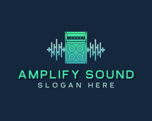 Sound Beat Amplifier Speakers logo design