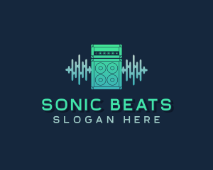 Sound Beat Amplifier Speakers logo design