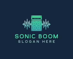 Sound Beat Amplifier Speakers logo design