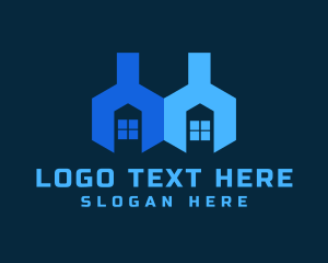 House Repair - Blue Wrench Repair logo design