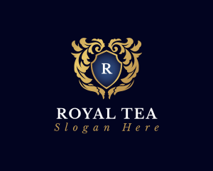 Shield Royal Flourish logo design