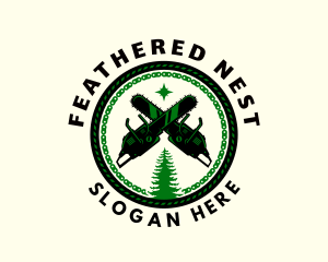 Chainsaw Woodwork Lumberjack Logo