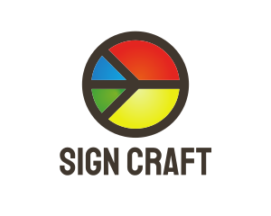 Sign - Colorful Peace Sign logo design