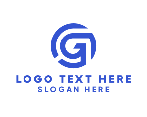 Round - Finance Tech Letter G logo design