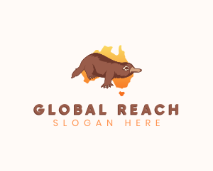 Australia Platypus Animal logo design