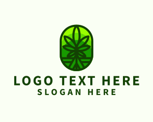 Cannabidiol - Cannabis Herbal Medicine logo design