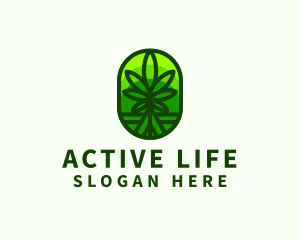 Organic Product - Cannabis Herbal Medicine logo design
