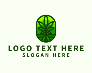 High - Cannabis Herbal Medicine logo design