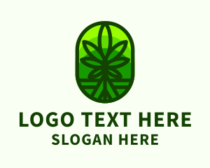 Alternative Medicine - Cannabis Herbal Medicine logo design