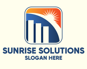 Sunrise City Building logo design