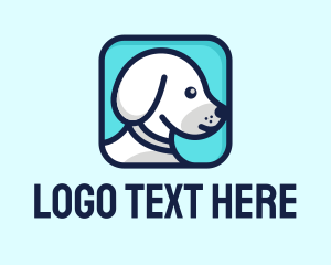 Icon - White Puppy Icon logo design