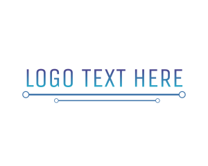 Blue - High Tech Electronics logo design