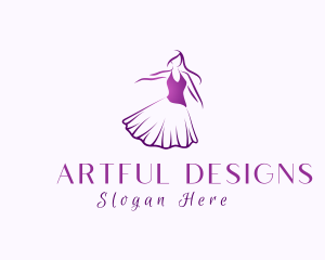 Female Model Dancer  logo design