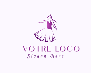 Female Model Dancer  logo design