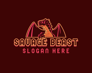 Dragon Beast Wing  logo design