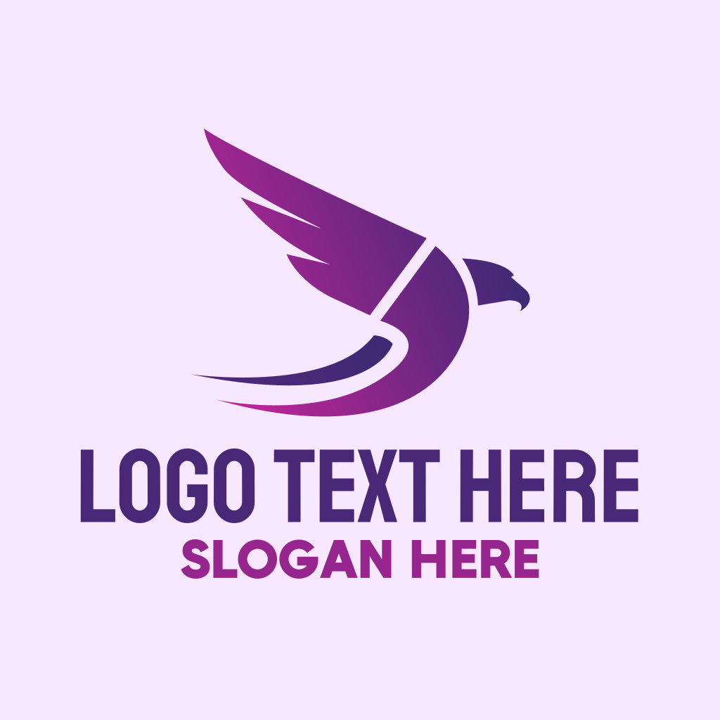 Purple Eagle Bird Logo BrandCrowd Logo Maker