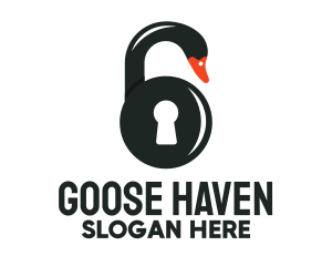 Swan Lock logo design