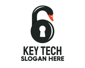 Swan Lock logo design