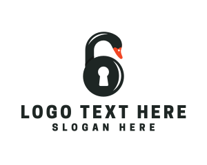 Lock - Swan Lock logo design