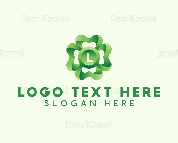 3D Clover Leaf Logo