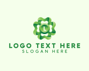 Gardening - 3D Clover Leaf logo design
