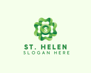 3D Clover Leaf  logo design