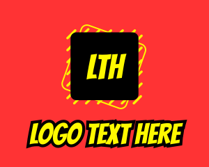 Action - Comic Entertainment Letter logo design