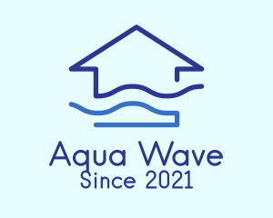 Blue Wave House logo design