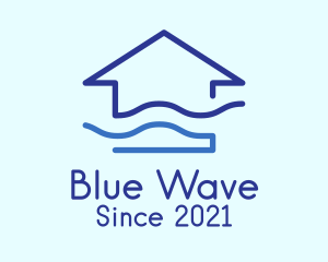 Blue Wave House logo design