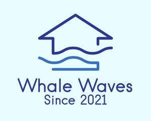 Blue Wave House logo design