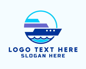 Cruise - Sea Travel Ship logo design