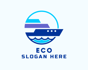 Sea Travel Ship Logo