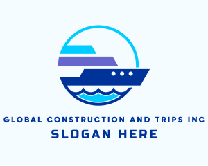 Maritime - Sea Travel Ship logo design