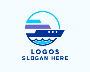 Navy - Sea Travel Ship logo design
