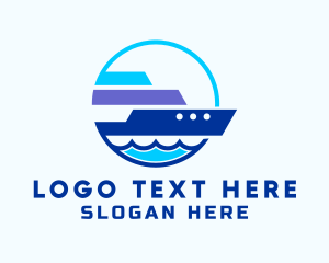 Pier - Sea Travel Ship logo design