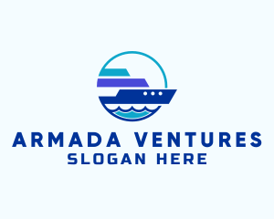 Sea Travel Tour Ship logo design