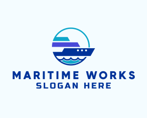 Sea Travel Tour Ship logo design