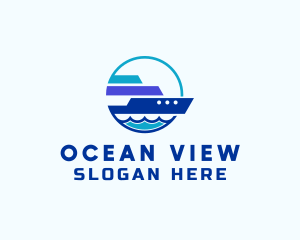 Pier - Sea Travel Tour Ship logo design