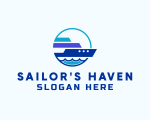 Sea Travel Tour Ship logo design