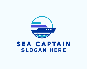 Sea Travel Tour Ship logo design